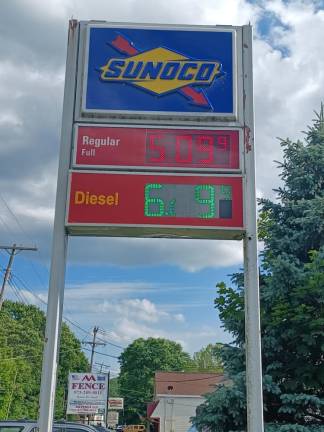 Gas prices as of Monday, June 13 in Hamburg, NJ