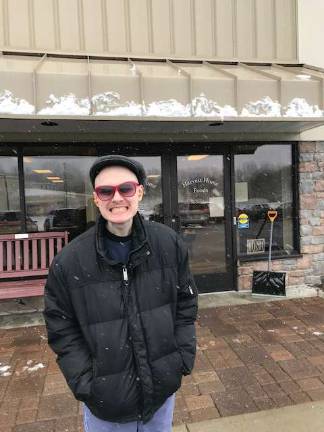 Donny Erb in front of the building where he attends SCARC's Recreation &amp; Community Inclusion Program Photo by Laurie Gordon
