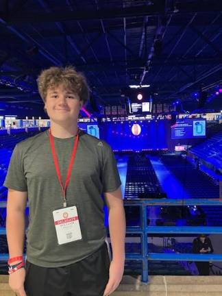 William Pallay, a Pope John XXIII Regional High School freshman, attended the Congress of Future Medical Leaders at the University of Massachusetts in June. (Photo provided)