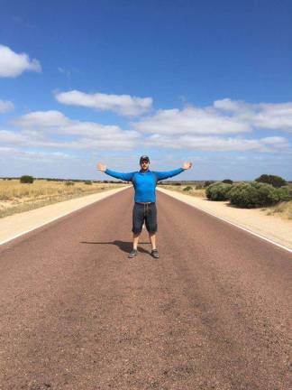 In the middle of the Nullarbor Plains