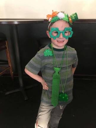 St Patricks Day Leprechauns! Lincoln (5) and Andie (2) Pearce. Photo courtesy of Renee.