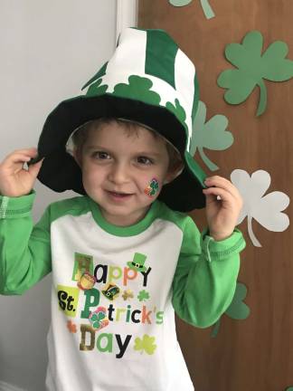 AJ Leprechaun. Photo courtesy of Andrea.