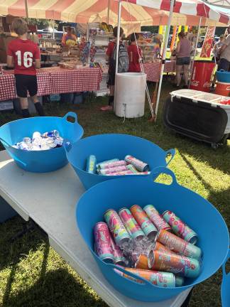 Alani Nus and Red Bulls for sale at a youth soccer tournament where 9-year-olds were competing. Photo: Becca Tucker