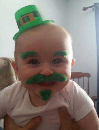This our "Little Leprechaun" and our grandson Jack! Photo courtesy of Neil.