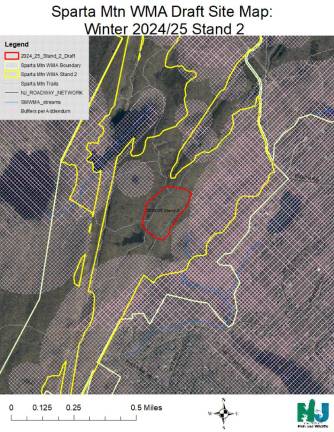 Part of Sparta Mountain Wildlife Management Area closed