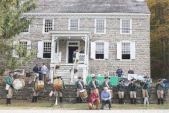 The historic Van Campen house during a past event.