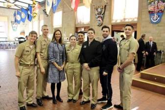 U.S. Rep. Sherrill met with Midshipmen from New Jersey at the U.S. Merchant Marine Academy on Monday afternoon.
