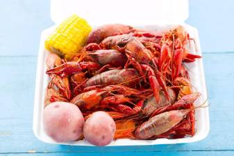 A dish served at the annual Crawfish Fest.