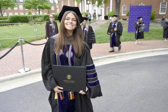 Samantha Toscano, the proud grad, is ready to start her career.