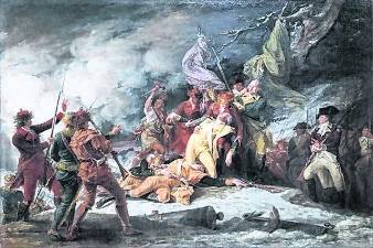 <b>The Death of General Montgomery, by John Trumbull - Yale University Art Gallery, </b>