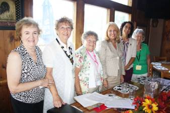 From left, Sylvia Pelham, Ellen Buongiorno, Marlene Colabella, Cynthia Randina, Barbara McCloskey and Pat Beach.