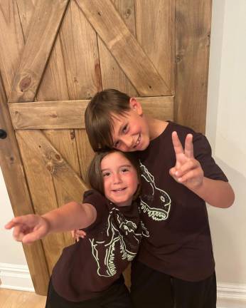 Kai and Kol say peace out to summer, heading off to kindergarten and second grade, respectively.