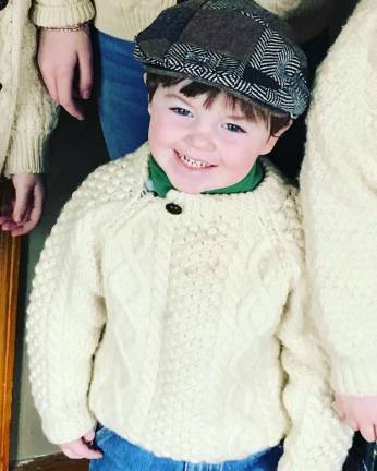 Colin celebrating his heritage during a St. Patrick’s Day parade