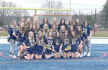 Pope John girl’s varsity lacrosse team, 2022.