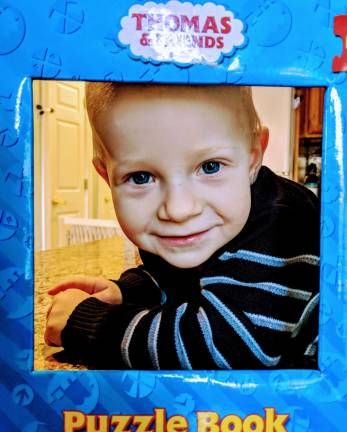 Train Frame. Who needs a frame when you have a book... Photo courtesy of Diana.