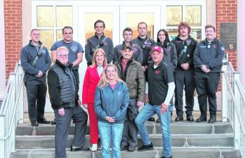 Sparta Township has recognized Fallen Firefighters Week with a proclamation and the lighting town hall in red.
