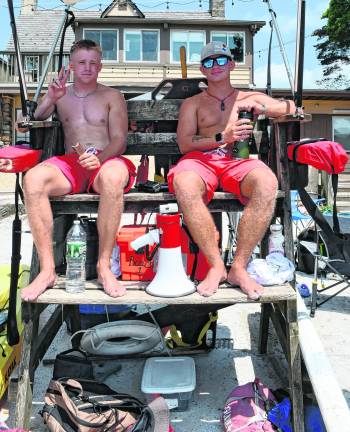 Owen Murphy and Patrick Bruseo were on lifeguard duty.