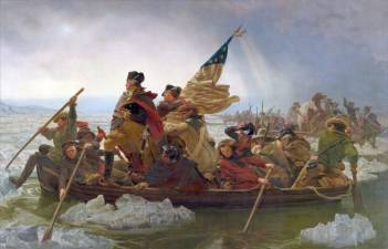 Washington Crossing the Delaware by Emanuel Leutze.