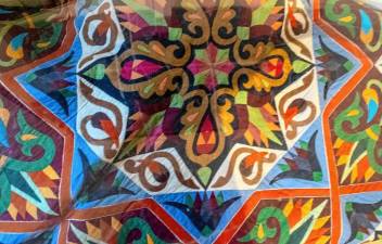 <b>An Egyptian quilt on display at the Van Kirk Homestead Museum in Sparta. (Photo provided)</b>