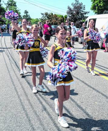 The Sussex County Miners Cheer Squad.