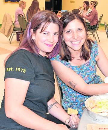 Angela Pallay of Rockaway and Kim Dachisen of Sparta pose for a photo.