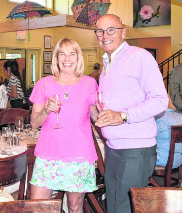 Nancy Porter and Bill Kozy, both of Sparta, pose for a photo.
