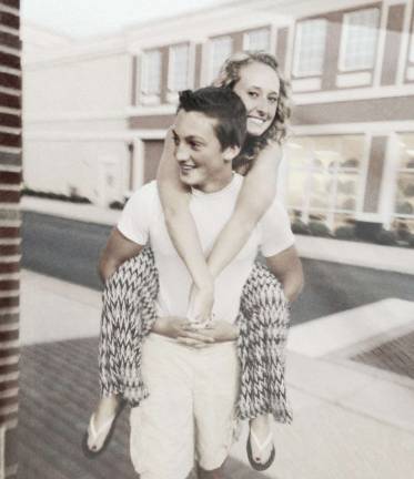 Ashley Crane of Sparta, N.J. "Love isn't something you find; it's something that finds you."