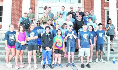 Participants inthe 43rd annual law enforcement torch run