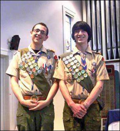 Two from Troop 82 are awarded Eagle status