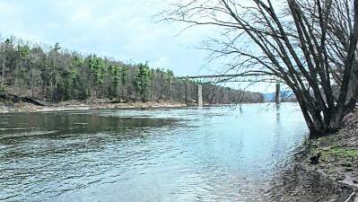 The Delaware River at Milford Beach in the Delaware Water Gap National Recreation Area. (File photo by Pamela Chergotis)