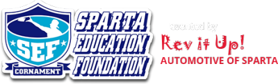 Cornament today benefits Sparta Education Foundation