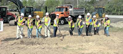 <b>Ground is borken on the new county Division of Health facility.</b>