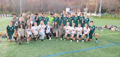 The boys and girls soccer teams at Veritas Christian Academy in Sparta were Metro League conference champions. (Photo provided)