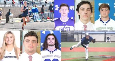 L-R Top: McKenzie Delahanty, Kyle Muir, Christian Shotwell, Ryan Rigby. L-R Bottom: Jade Luciani, Tim Knutelsky, James Sanford, Jared Miller. (Not pictured: Madison Latimer)