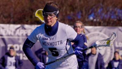 Brianna Falco, a Sparta High School graduate, was a senior defender for the Monmouth University (West Long Branch) lacrosse squad. (Photo courtesy of monmouthhawks.com)