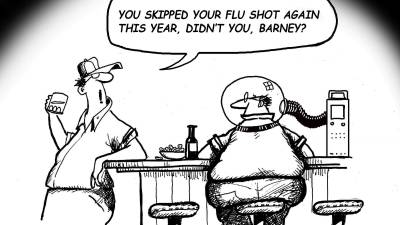 Cartoon FLU SHOT