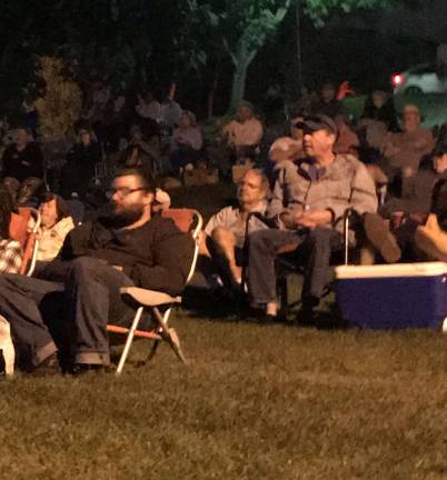 Listeners relax in Dykstra Park
