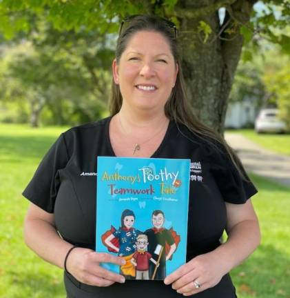 Amanda Reyes of Sparta self-published her book, ‘Anthony’s Toothy Teamwork Tale.’
