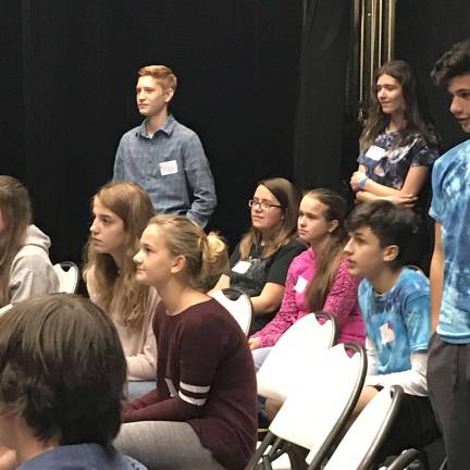 A group of teens learn about leadership, self-discovery and serving the community at the Pass It Along Youth Leadership Conference. The segment was about Gender and Inclusion and was instructed by Deanna Assad. Photos by laurie Gordon