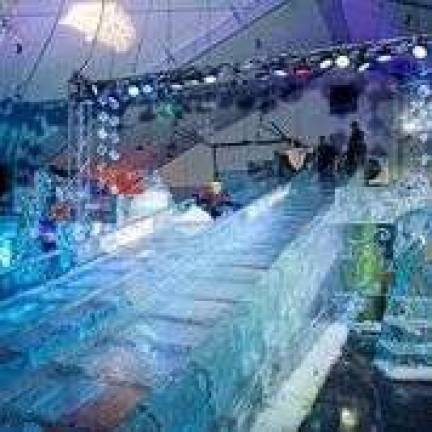 50-foot ice slide for the daring Photos provided