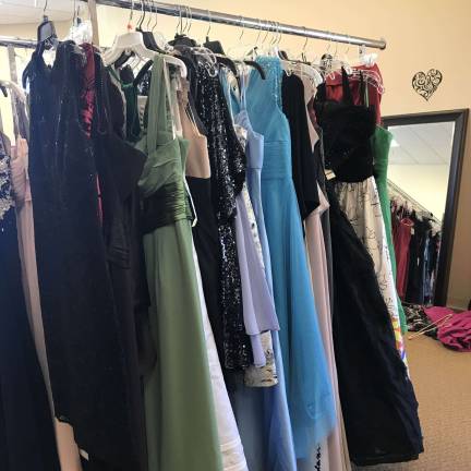 The shop routinely distributes over 200 dresses each year