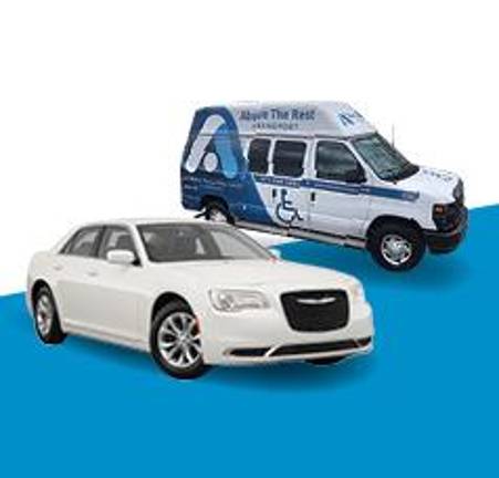 <b>Above the Rest Transport offers both sendan transports (left) and wheelchair-accessible mobility vans (left). </b>