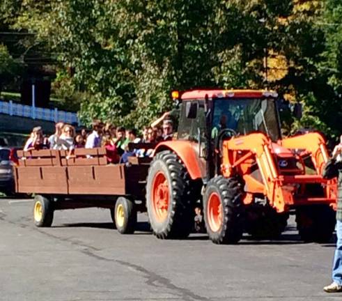A tractor-drawn hay ride is always a big hit at The Fall Fest