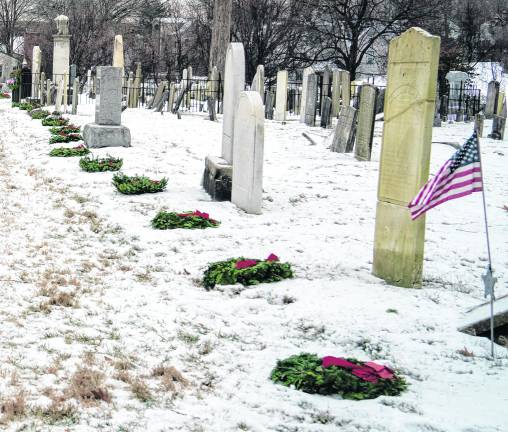 Wreaths are ready for distribution.