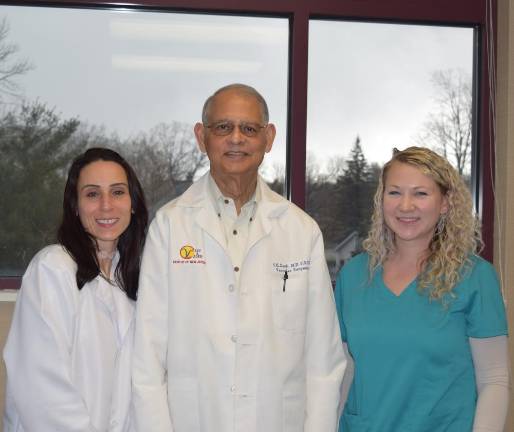 The Vein and Laser Center of New Jersey team: RMA Michelle, Dr. Dash, &amp; RVS Allyson