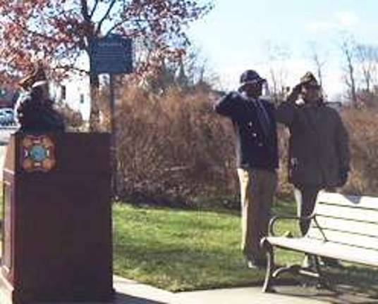 Howard L. Burrell was one of the speakers at Sparta's Veterans Day service on Nov. 11, 2018. He emphasized taking a deeper look at veteran's needs, and called for unity.