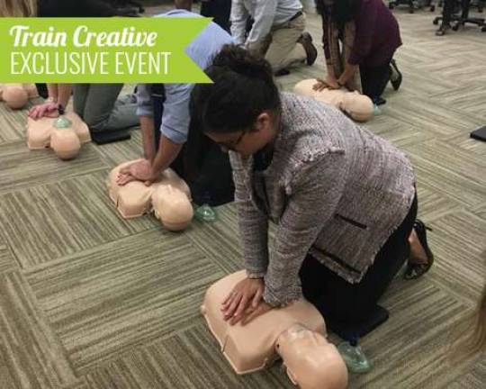 Courses in first aid, including CPR