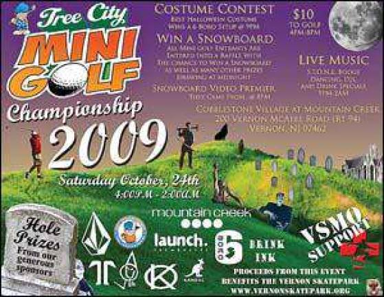 Mini golf championship benefits Skatepark