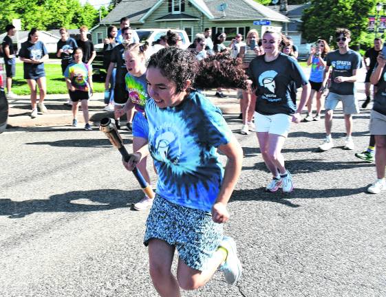 Participants in the 43rd annual law enforcement torch run.