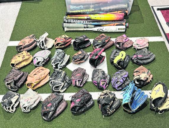 Pope John junior collects 200 pieces of baseball equipment for youth program